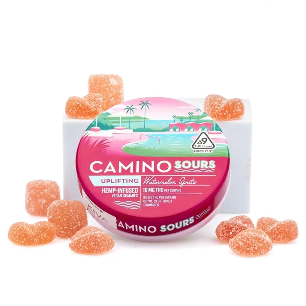 Camino Sours Delta 9 THC Uplifting Gummies – Watermelon Spritz