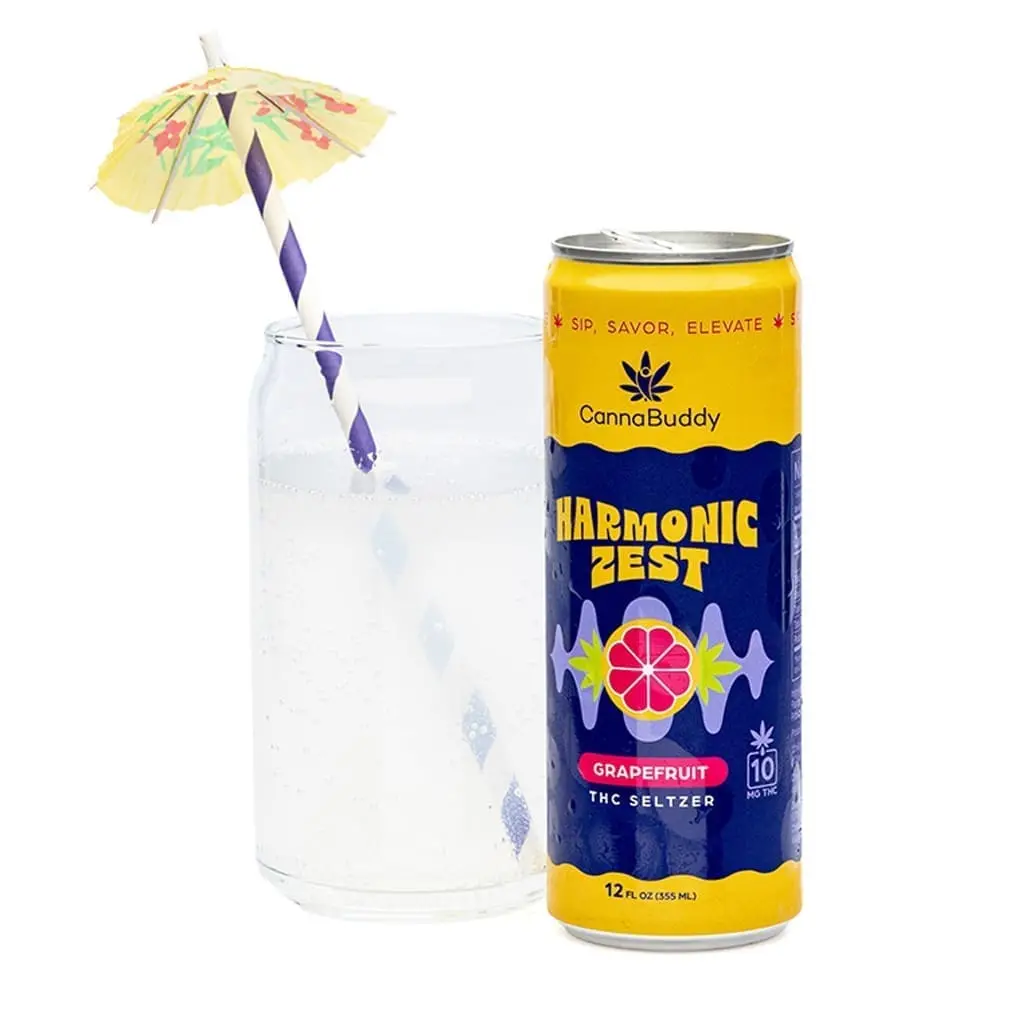 CannaBuddy Delta 9 THC Seltzer – Harmonic Zest