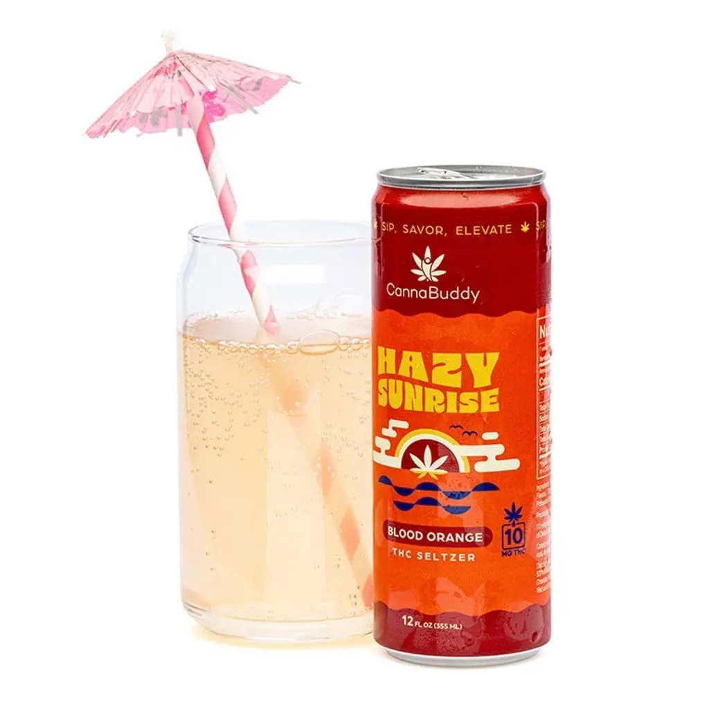 CannaBuddy Delta 9 THC Seltzer – Hazy Sunrise