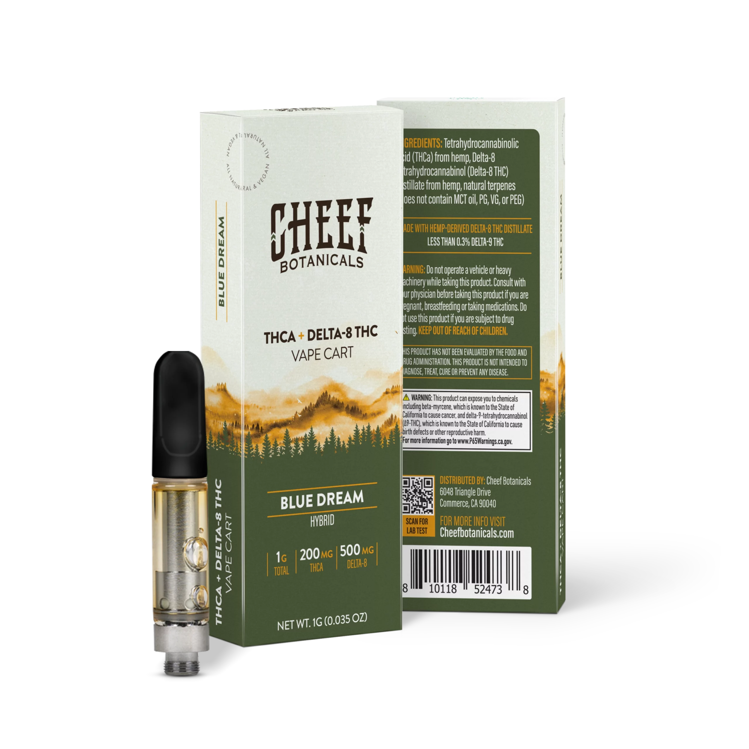 Cheef – Blue Dream THCa + Delta 8 THC Vape Cart
