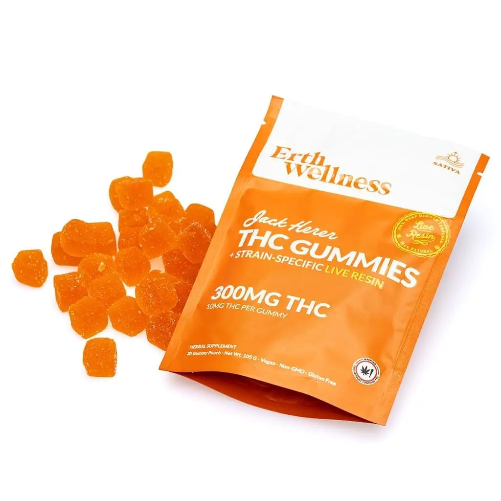 Erth Wellness Delta 9 THC Live Resin Gummies – Jack Herer