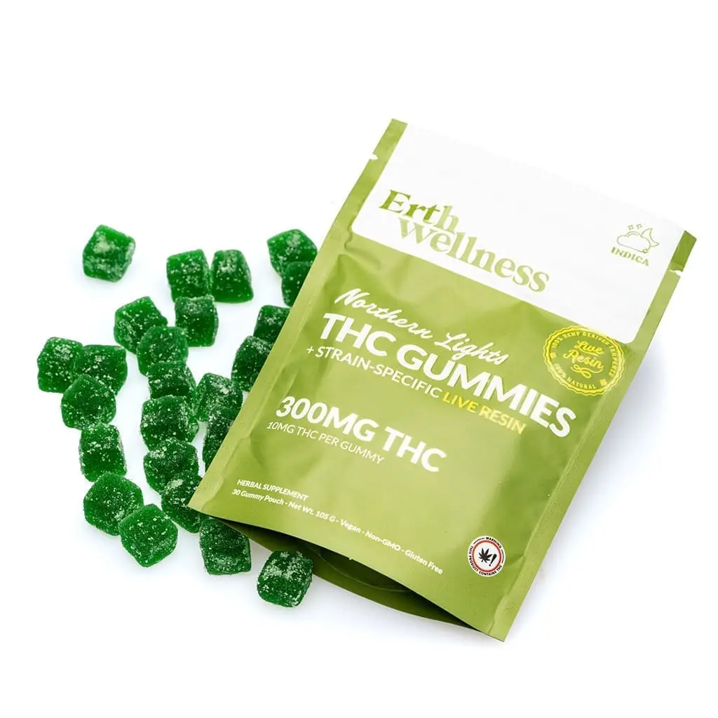 Erth Wellness Delta 9 THC Live Resin Gummies – Northern Lights