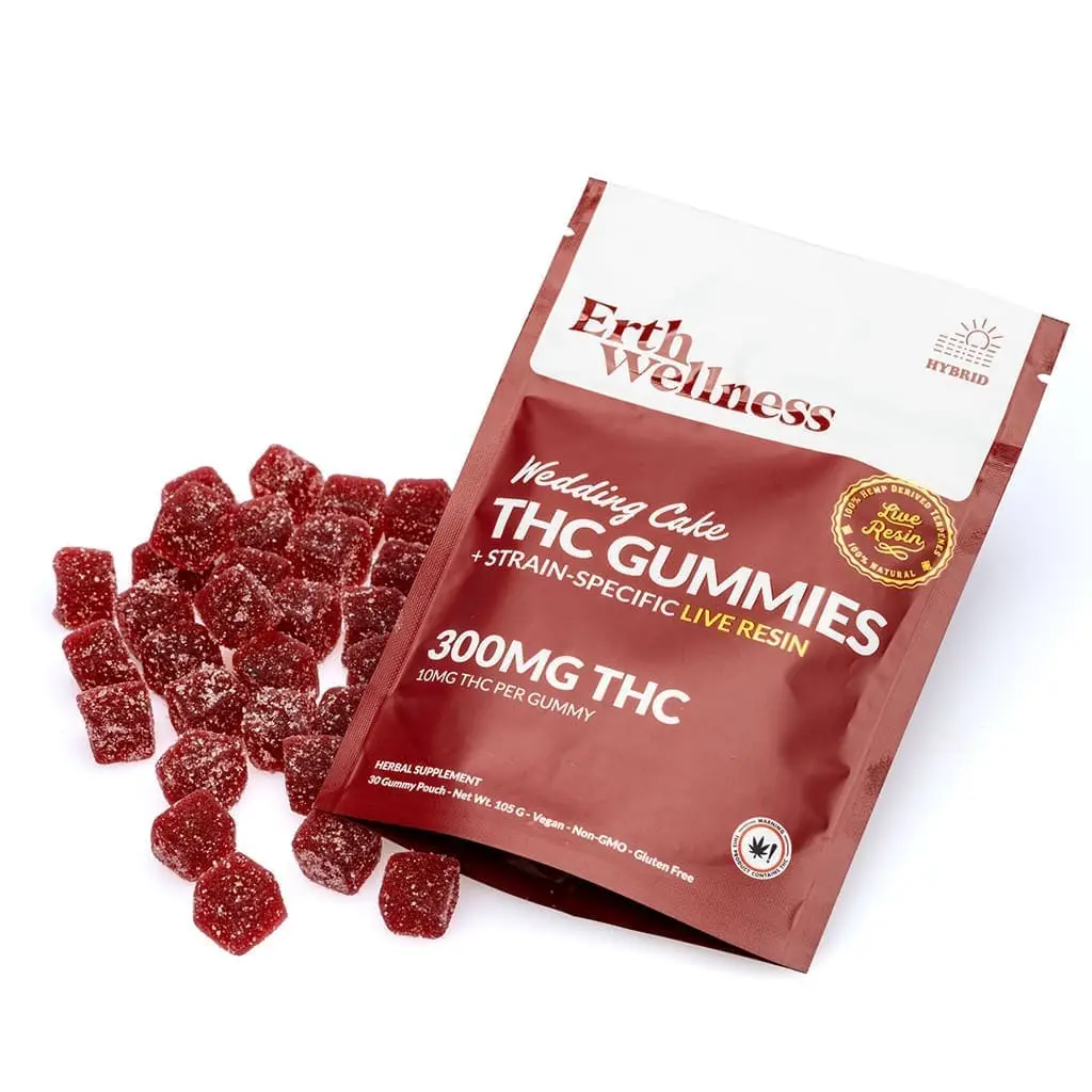 Erth Wellness Delta 9 THC Live Resin Gummies – Wedding Cake