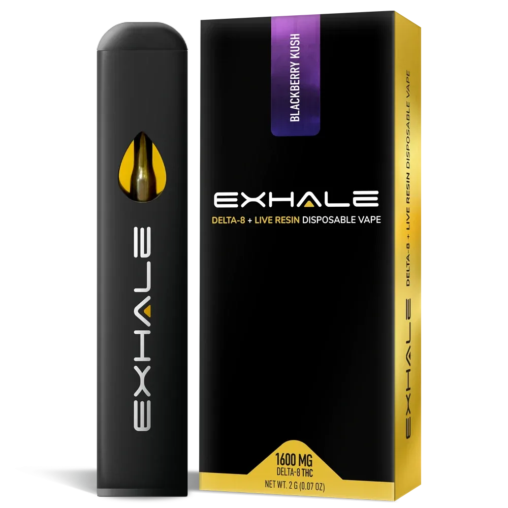 Exhale Wellness Delta 8 Disposable Vape – Blackberry Kush