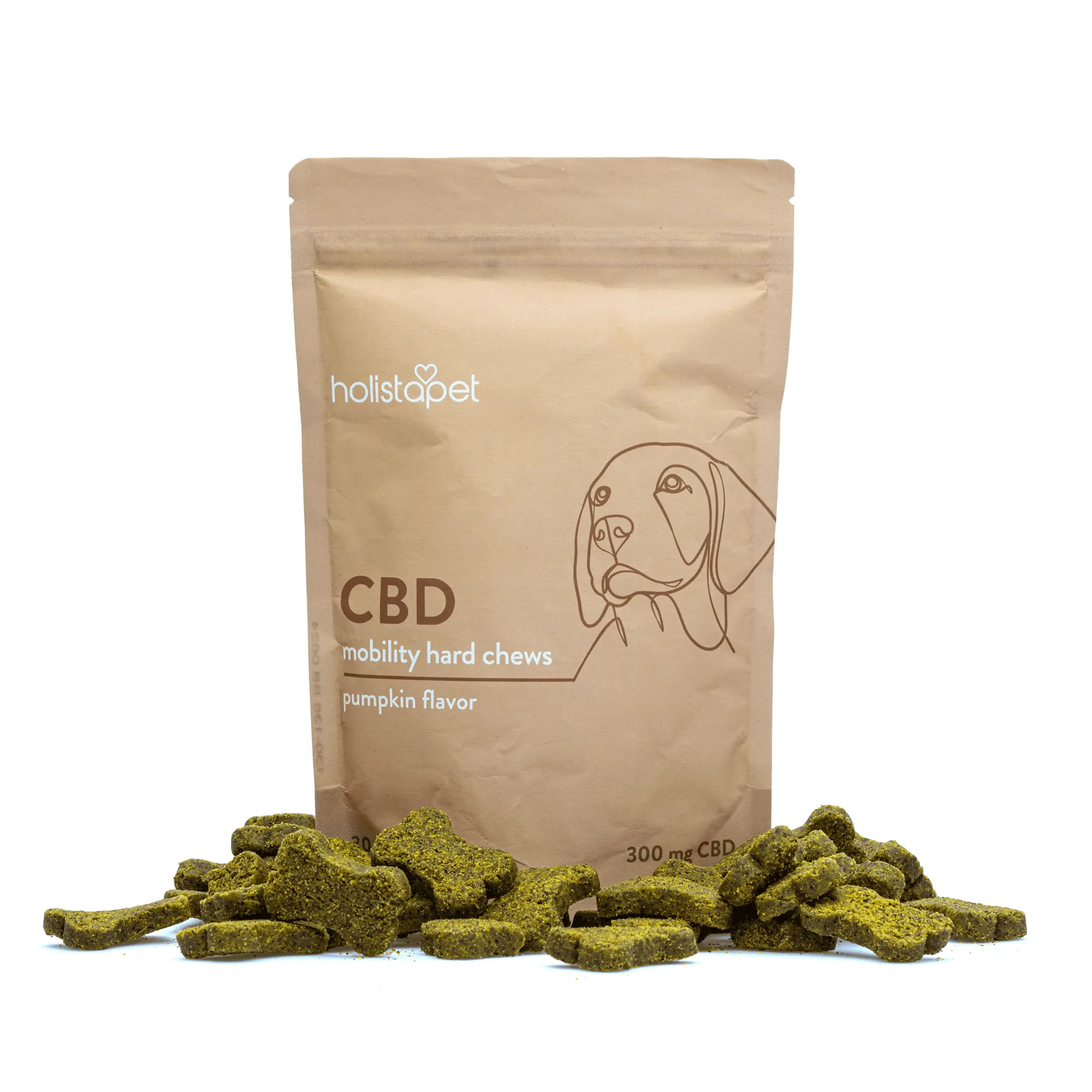 HolistaPet CBD Dog Treats + Joint and Mobility Care (300 mg Total CBD)