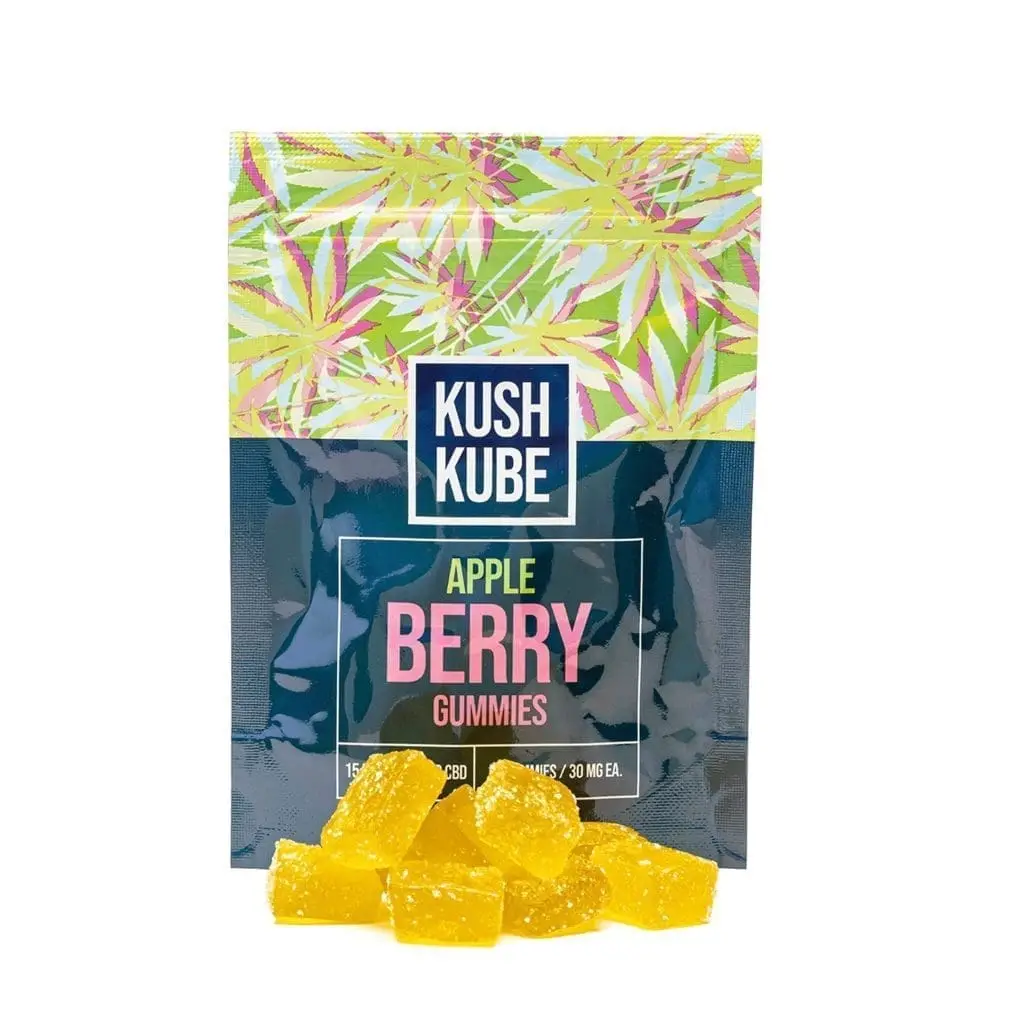 Kush Kube Delta 9 + CBD Gummies – Apple Berry