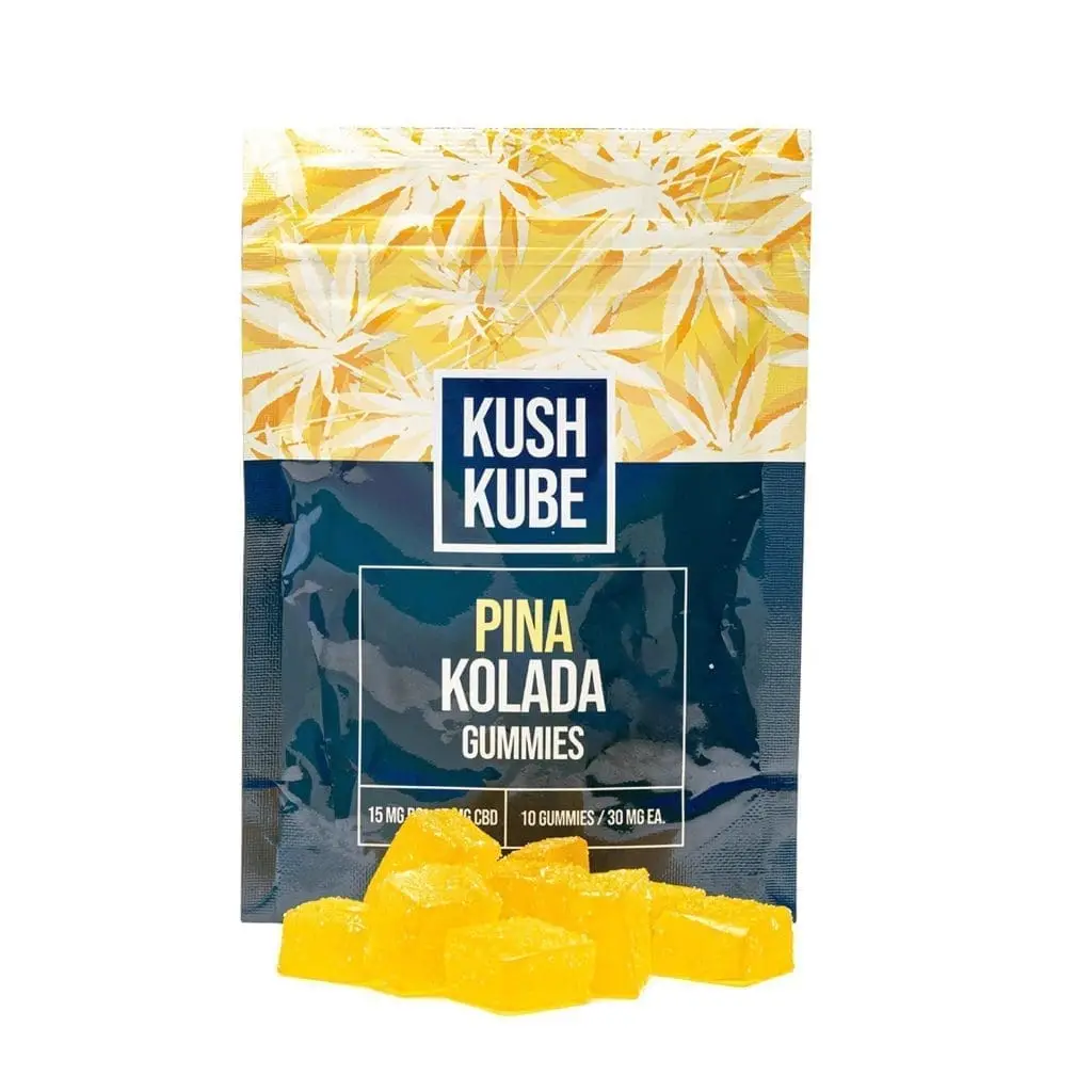 Kush Kube Delta 9 + CBD Gummies – Pina Kolada