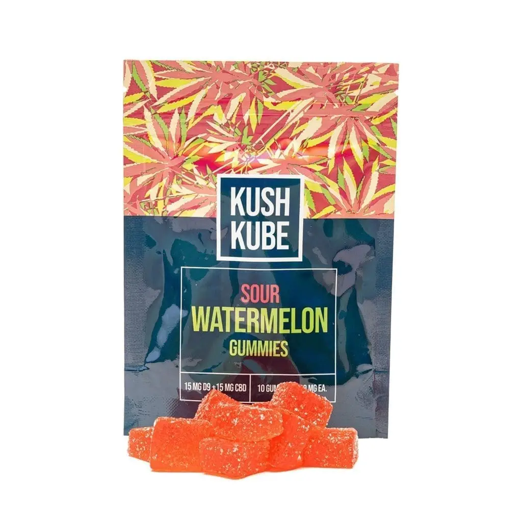 Kush Kube Delta 9 + CBD Gummies – Sour Watermelon