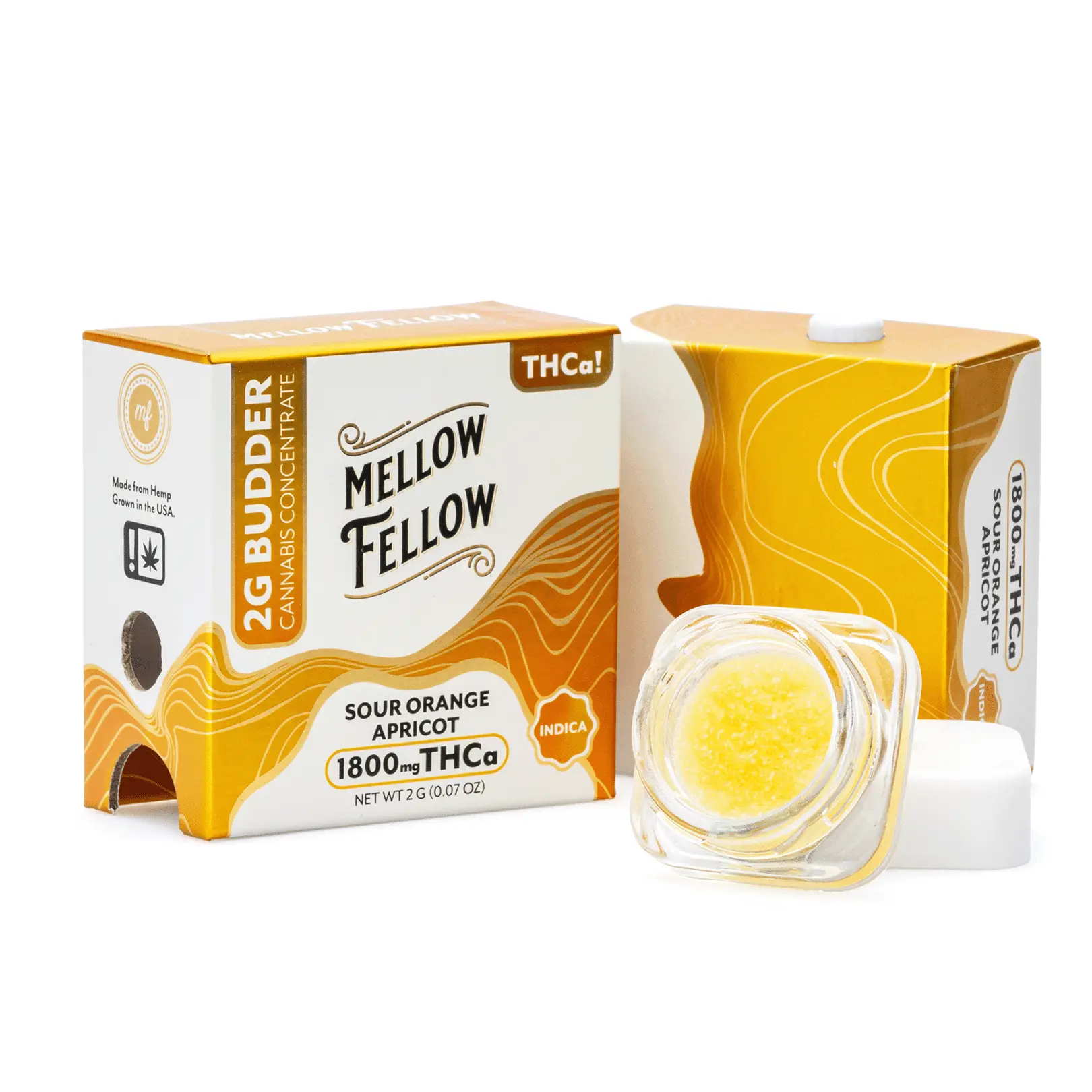Mellow Fellow THCa Budder – Sour Orange Apricot (2 gram)