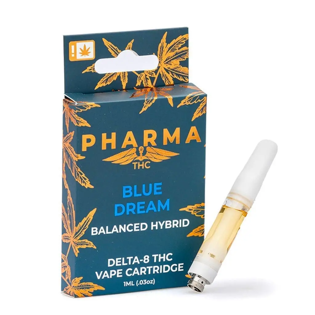 PharmaTHC Delta 8 THC Vape Cartridge – Blue Dream