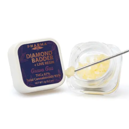 PharmaTHC THCa Live Resin Diamond Badder – Guava Gas