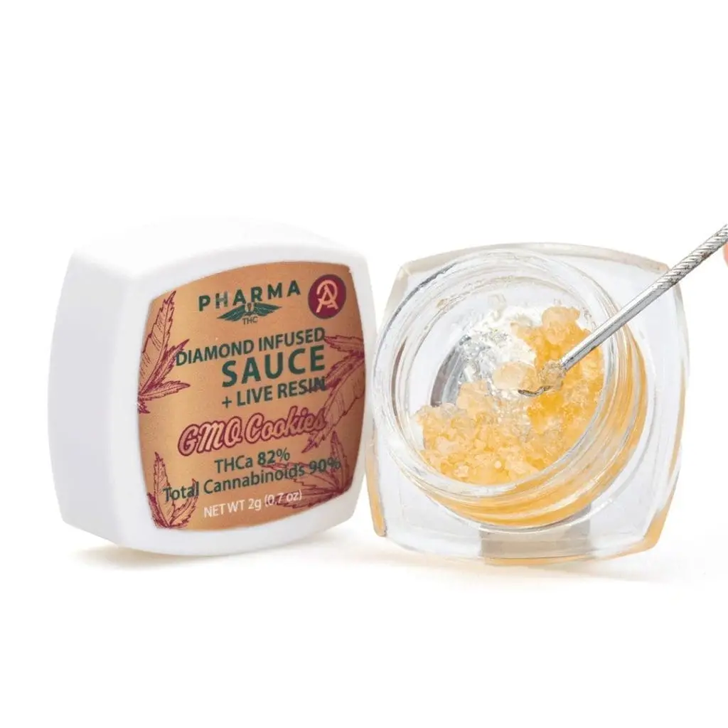 PharmaTHC THCa Live Resin Diamond Sauce – GMO Cookies (2 grams)