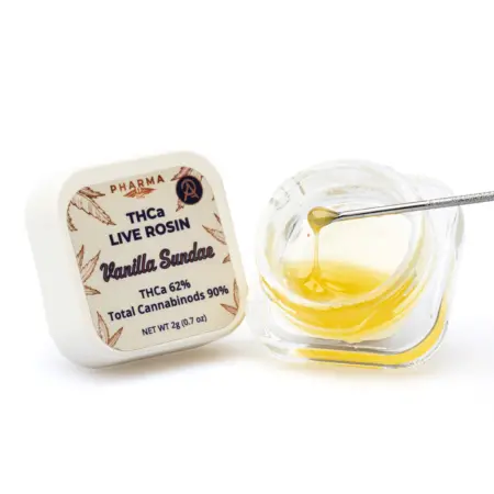 PharmaTHC THCa Live Rosin Concentrate – Vanilla Sundae