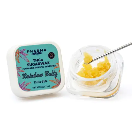 PharmaTHC THCa Sugar Wax – Rainbow Beltz