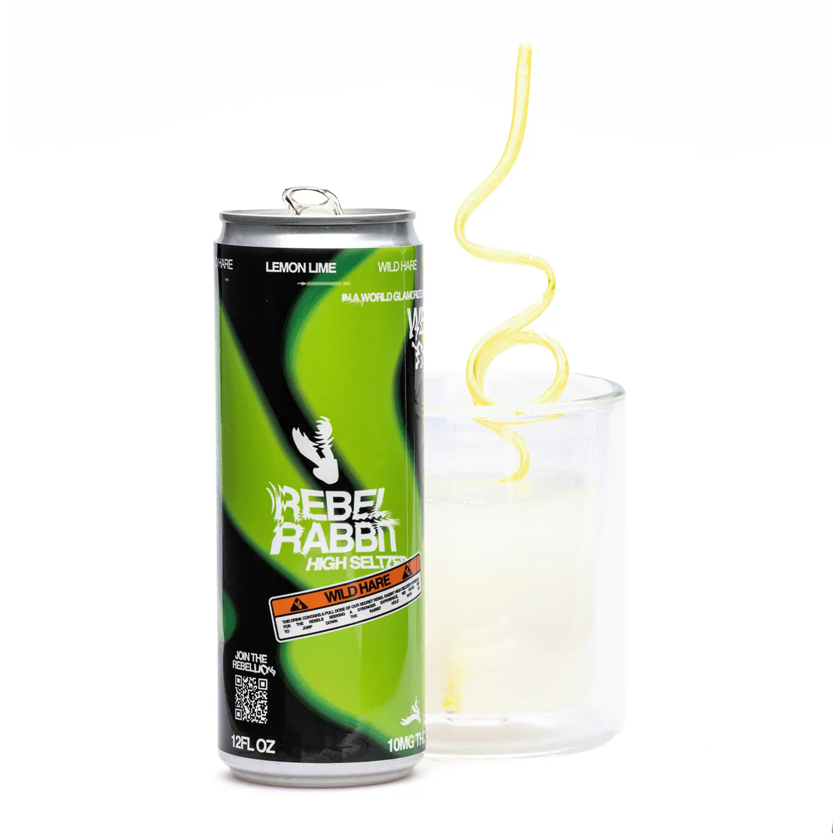 Rebel Rabbit Wild Hare Delta 9 Seltzer 4 Pack – Lemon Lime (40 mg Total Delta 9 THC)
