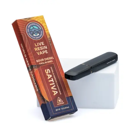 WNC 1 gram THCa Live Resin Disposable – Sour Diesel