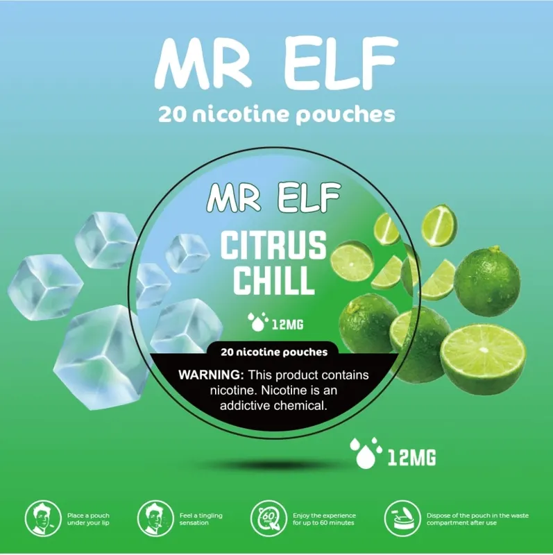 mr elf citrus chill 12mg snus pouches