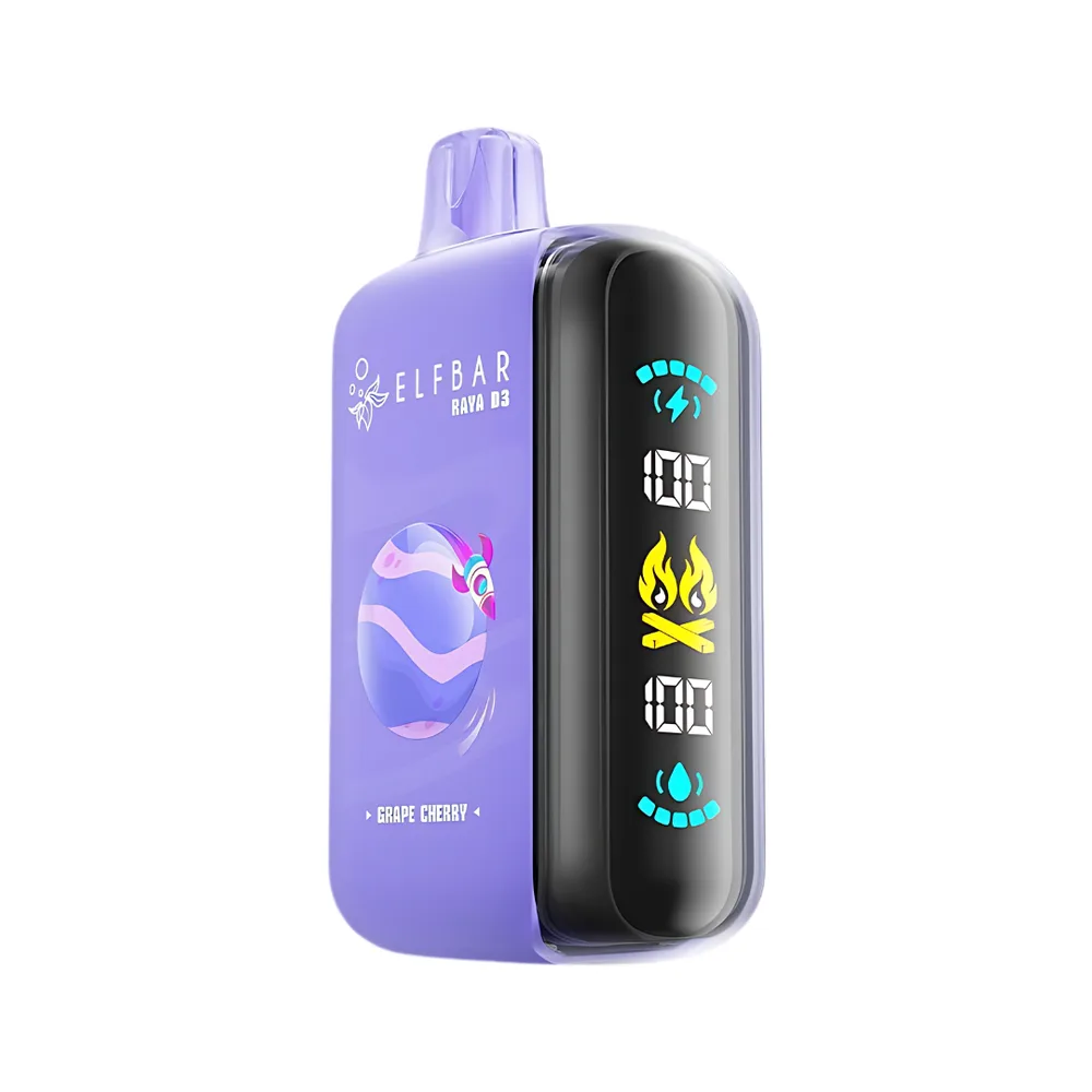 elf bar raya d3 grape cherry