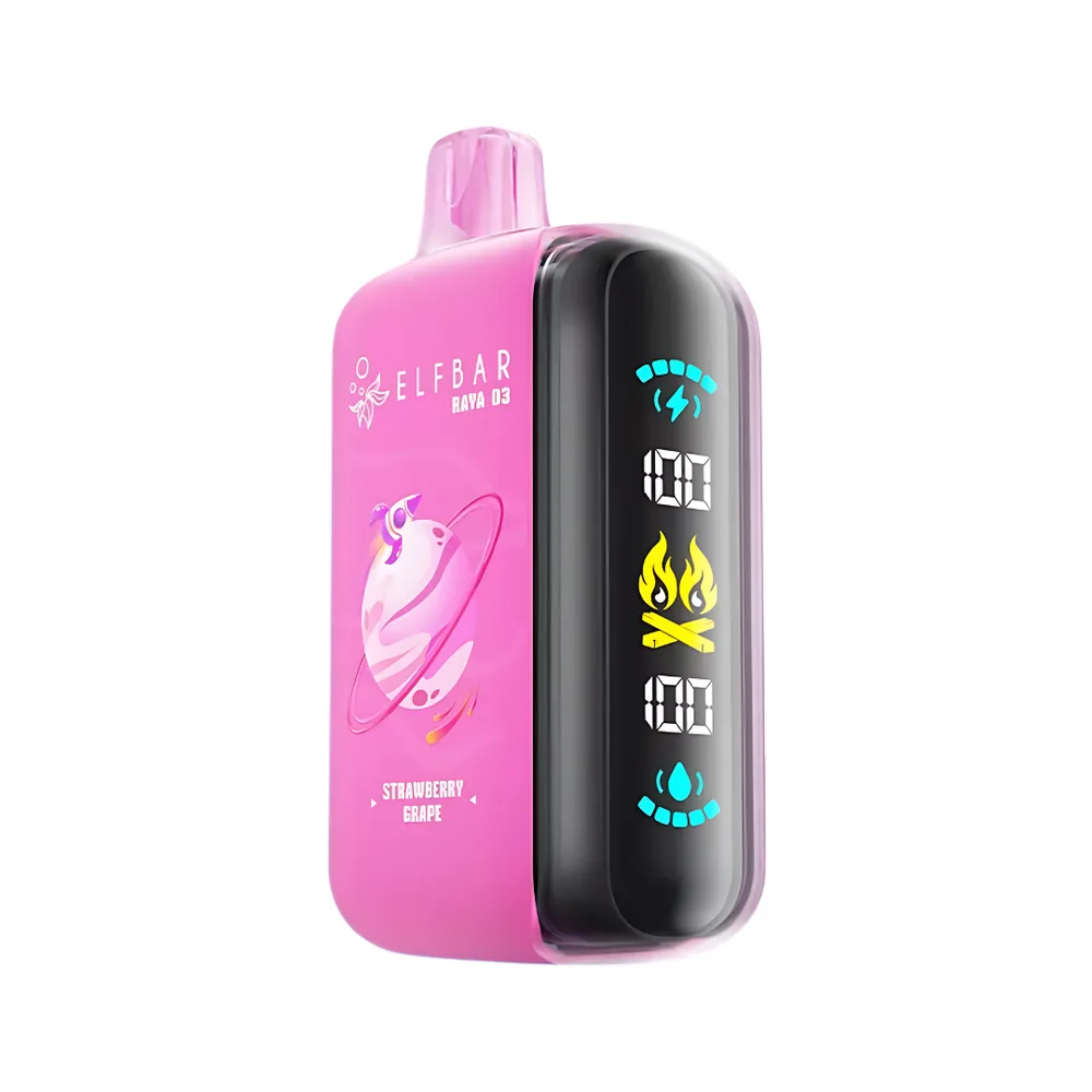 elf bar raya d3 strawberry grape
