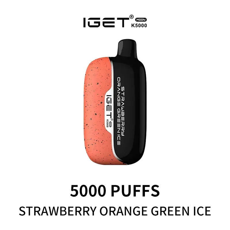 iget moon k5000 puffs and 8211 strawberry orange green ice